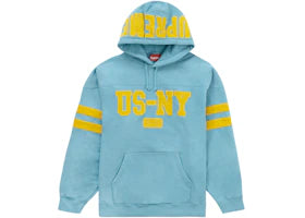 Supreme US-NY Hooded Sweatshirt Light Aqua - vue 360