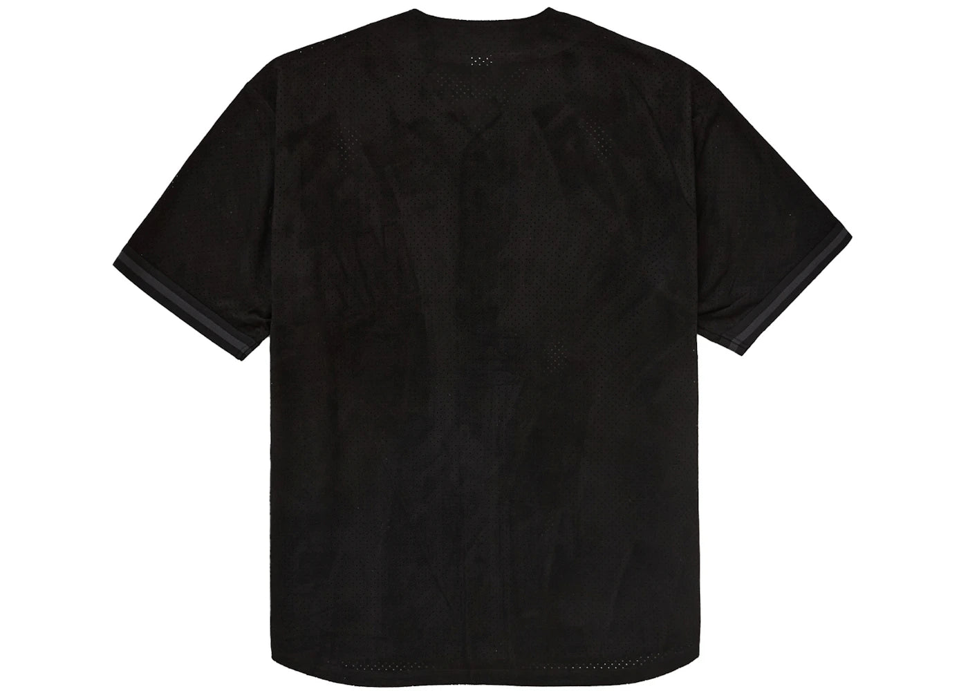 Supreme Ultrasuede Mesh Baseball Jersey Black - vue secondaire B