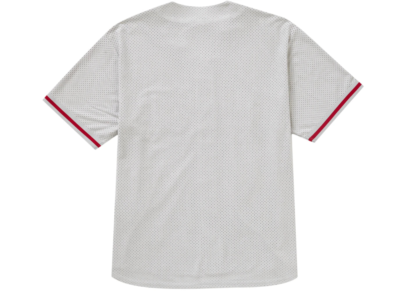 Supreme Ultrasuede Mesh Baseball Jersey Grey - vue secondaire A