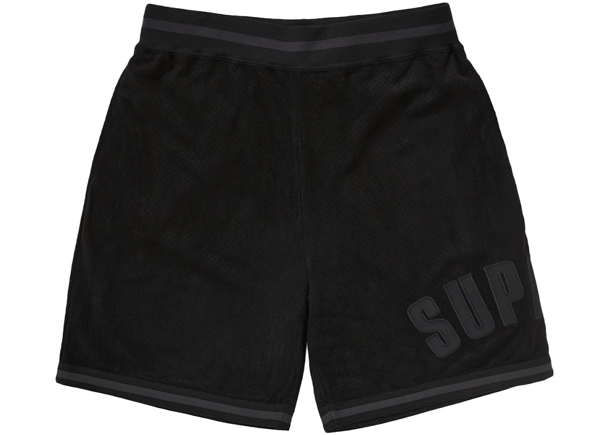 Supreme Ultrasuede Mesh Short Black - vue 360
