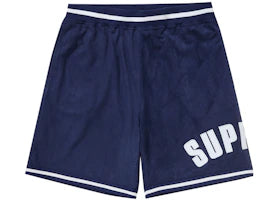 Supreme Ultrasuede Mesh Short Navy - vue 360