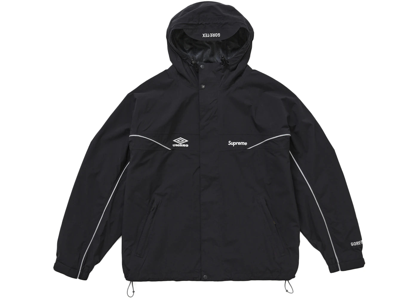 Supreme Umbro GORE-TEX Hooded Jacket Black - vue 360