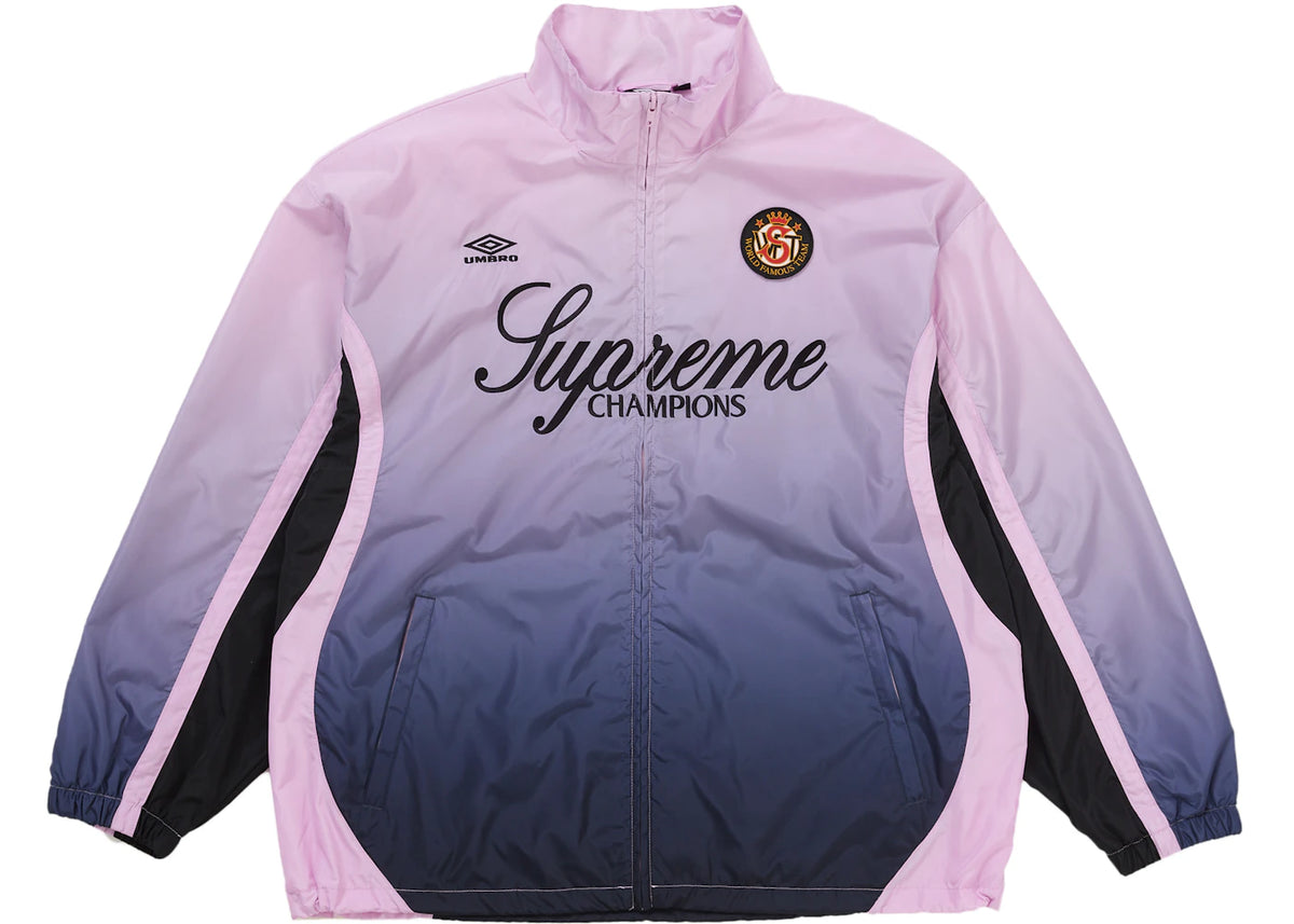 Supreme Umbro Gradient Track Jacket Pink - vue 360