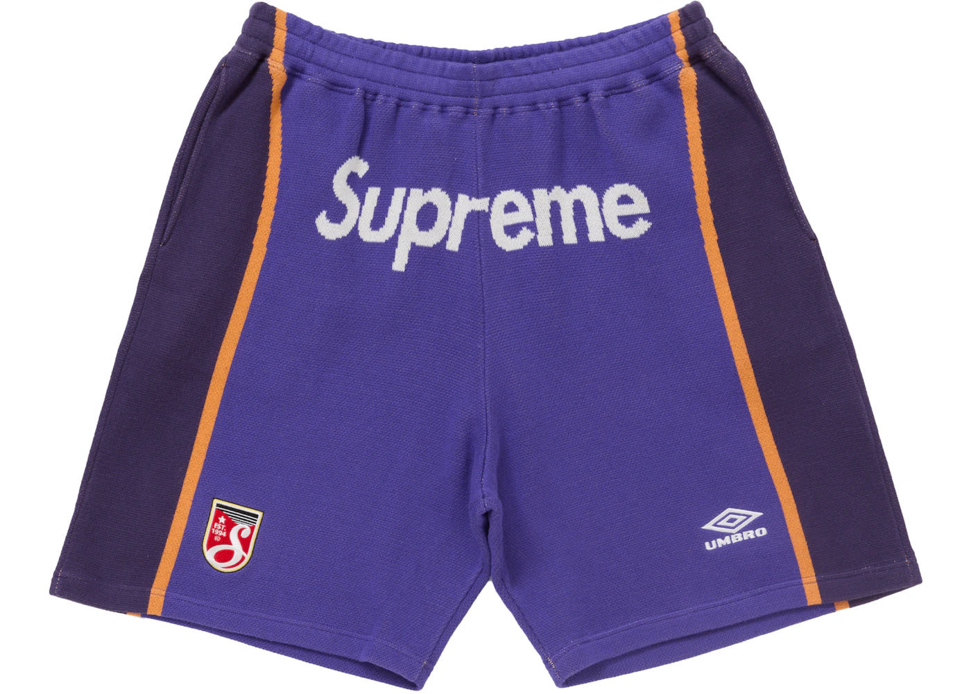 Supreme Umbro Knit Soccer Short Purple - vue secondaire A