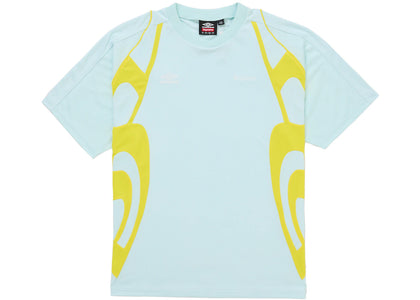 Supreme Umbro Old English Soccer Jersey Light Blue - apparel view 2