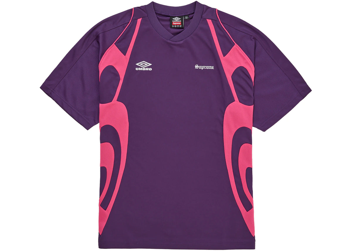 Supreme Umbro Old English Soccer Jersey Purple - vue secondaire A