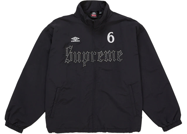 Supreme Umbro Rhinestone Track Jacket Black