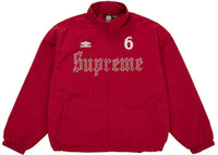Supreme Umbro Rhinestone Track Jacket Red