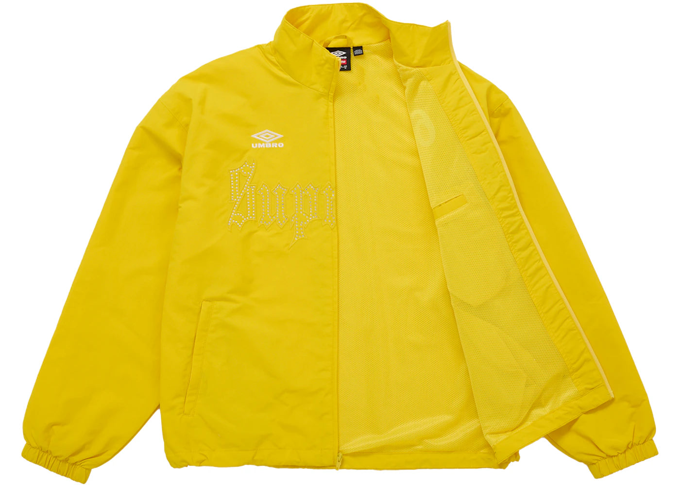 Supreme Umbro Rhinestone Track Jacket Yellow - vue secondaire A