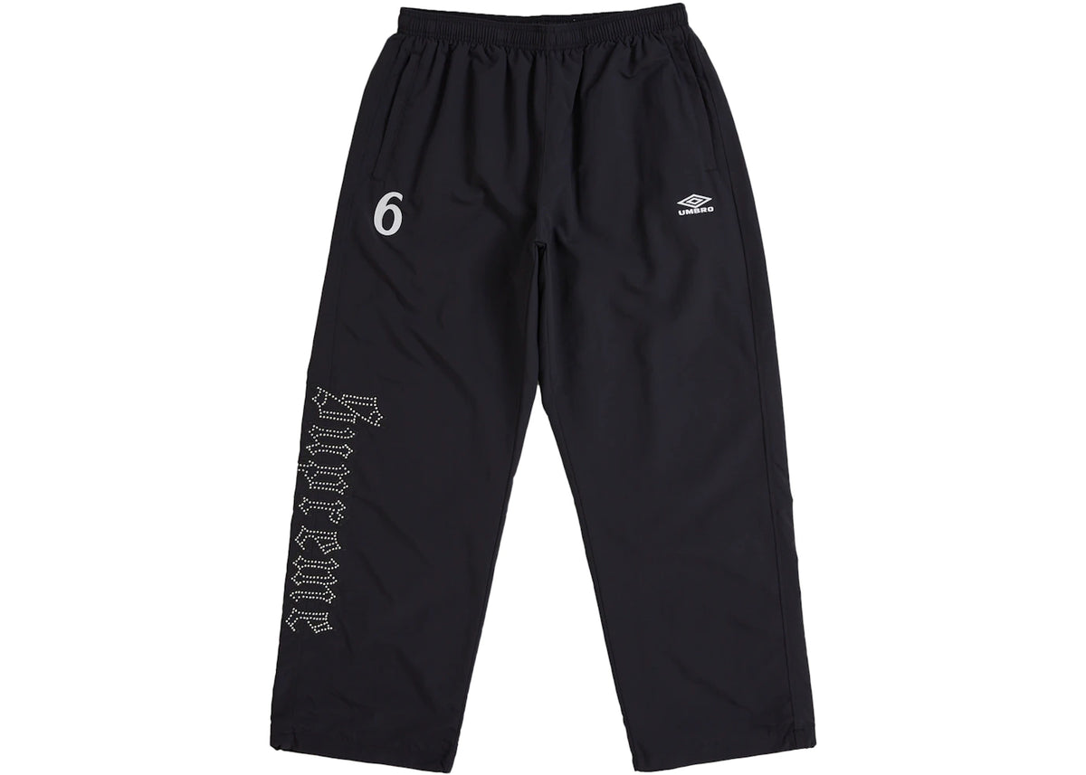 Supreme Umbro Rhinestone Track Pant Black - vue 360