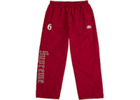 Supreme Umbro Rhinestone Track Pant Red