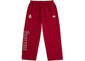 Supreme Umbro Rhinestone Track Pant Red