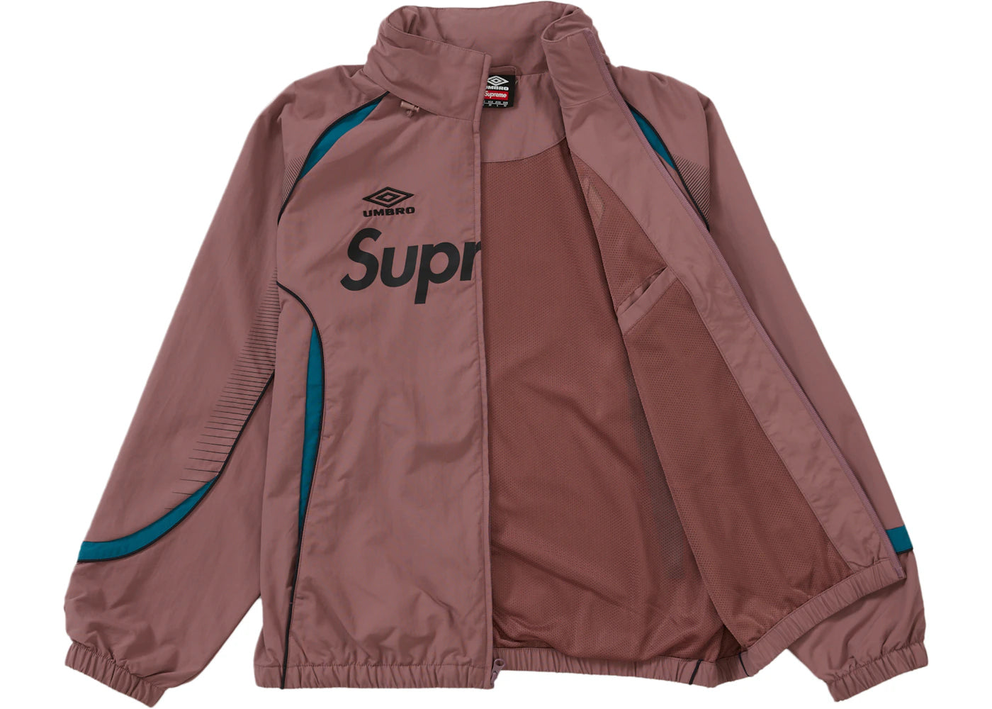 Supreme Umbro Track Jacket Dusty Plum - vue secondaire B