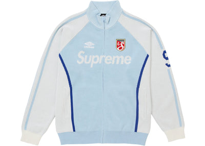 Supreme Umbro Zip Up Sweater Light Blue