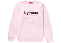 Supreme Underline Crewneck Light Pink Heather