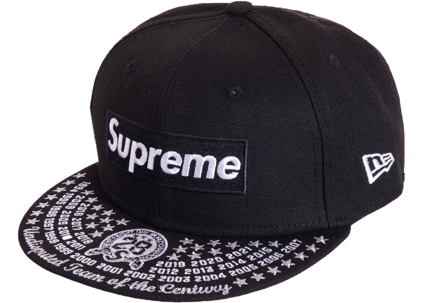 Supreme Undisputed Box Logo New Era Fitted Hat Black - vue secondaire A