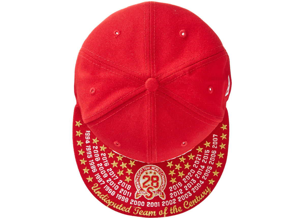 Supreme Undisputed Box Logo New Era Fitted Hat Red - vue secondaire B