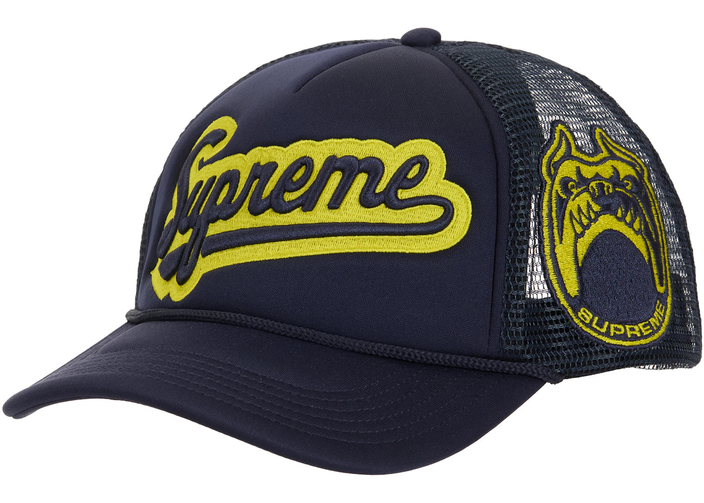 Supreme University Mesh Back 5-Panel Navy - vue 360