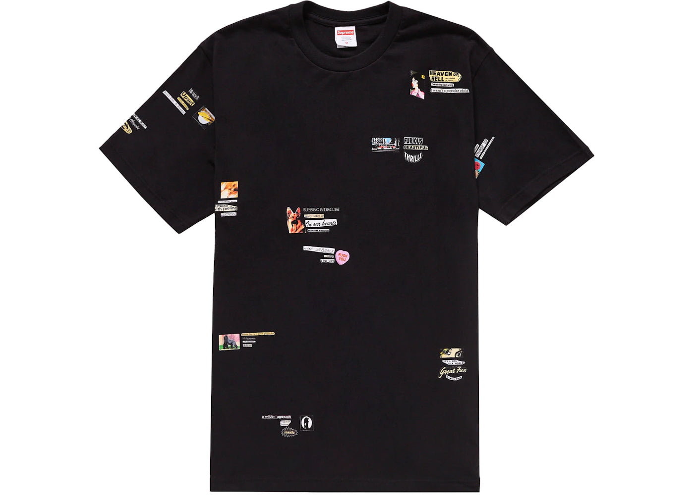 Supreme Upset Tee Black - vue secondaire A