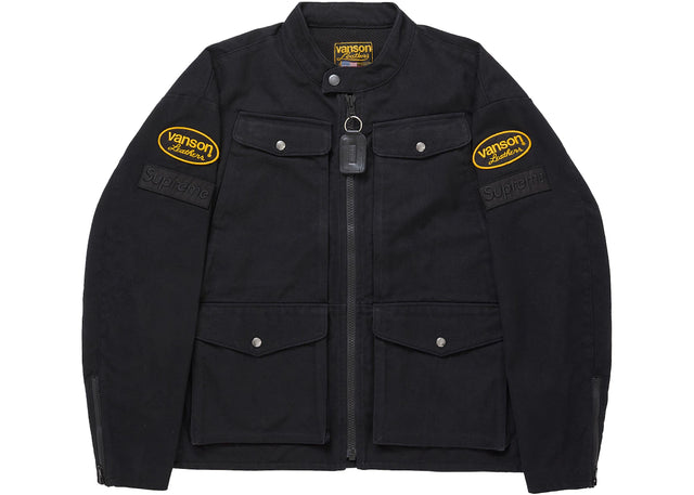 Supreme Vanson Leathers Cordura Jacket (SS26) Black