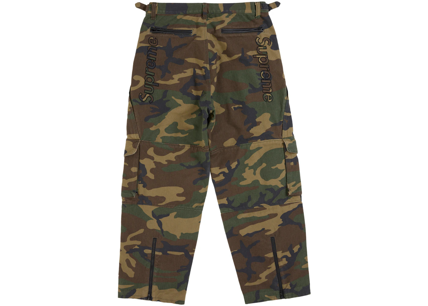 Supreme Vanson Leathers Cordura Pant Woodland Camo - vue secondaire B