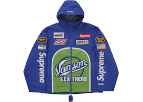 Supreme Vanson Leathers GORE-TEX Shell Jacket Royal