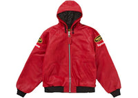 Supreme Vanson Leathers Hooded Work Jacket Red