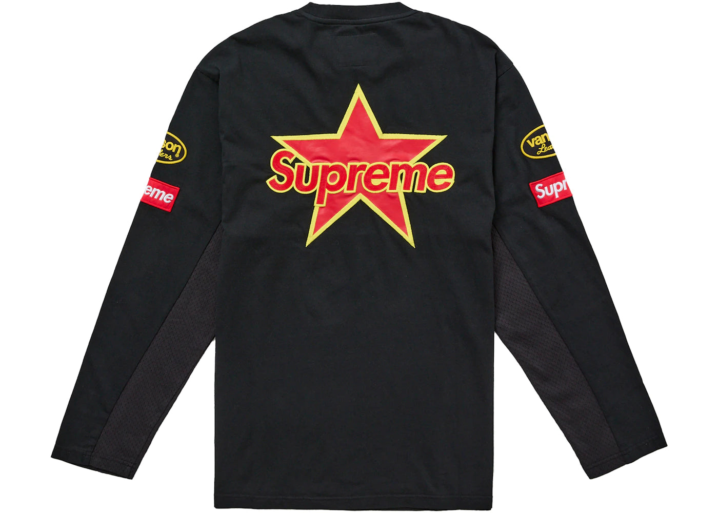 Supreme Vanson Leathers L/S Top Black - vue secondaire B
