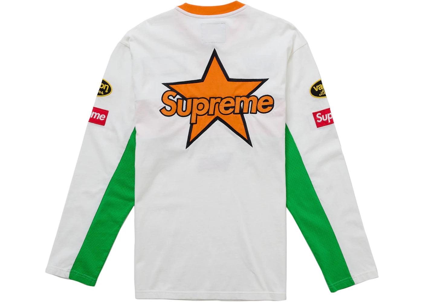 Supreme Vanson Leathers L/S Top White - vue secondaire A