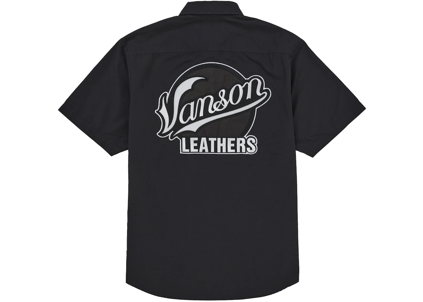 Supreme Vanson Leathers S/S Work Shirt Black - vue secondaire A