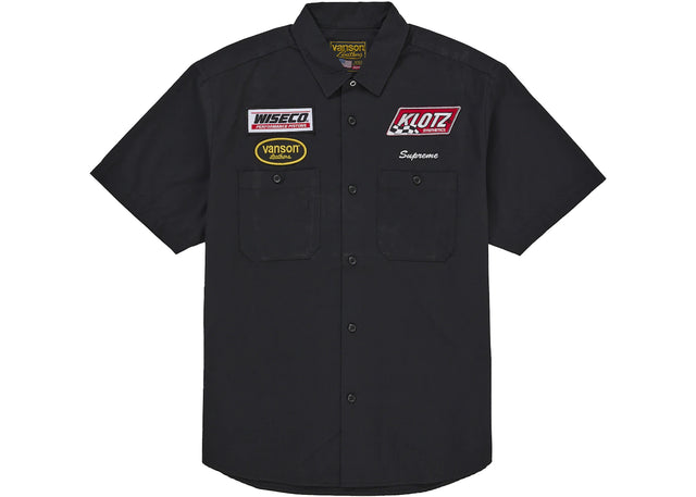 Supreme Vanson Leathers S/S Work Shirt Black