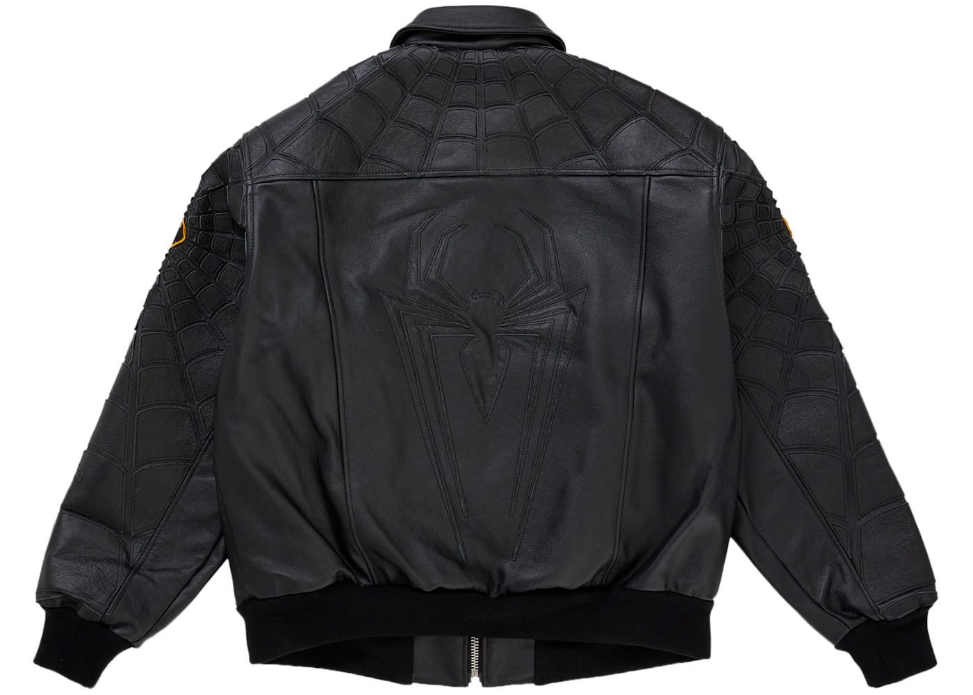 Supreme Vanson Leathers Spider-Man Jacket Black - vue secondaire B
