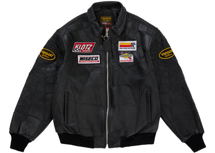 Supreme Vanson Leathers Spider-Man Jacket Black - authentic Supreme apparel