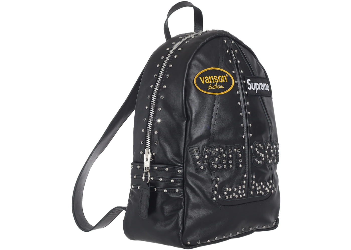 Supreme Vanson Leathers/b.b. Simon Backpack Black - vue secondaire B