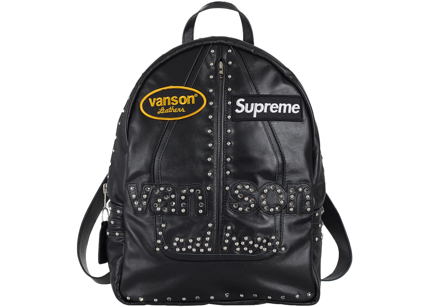 Supreme Vanson Leathers/b.b. Simon Backpack Black - vue secondaire A