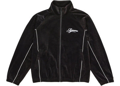 Supreme Velour Mesh Track Jacket Black