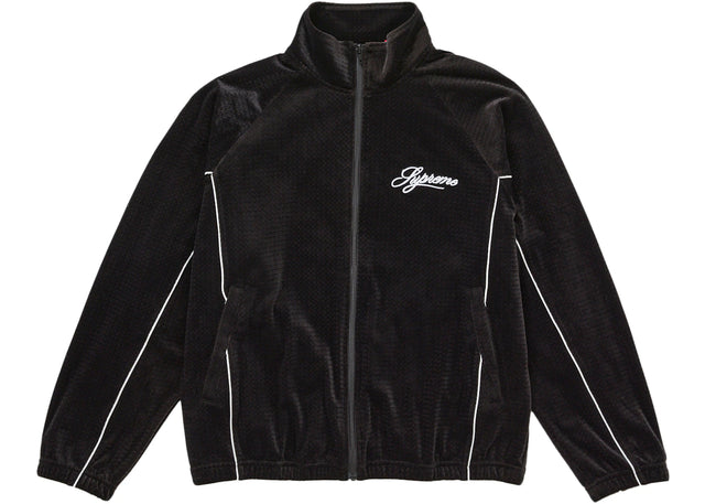 Supreme Velour Mesh Track Jacket Black