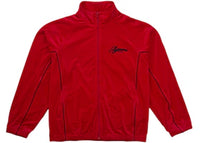 Supreme Velour Mesh Track Jacket Red