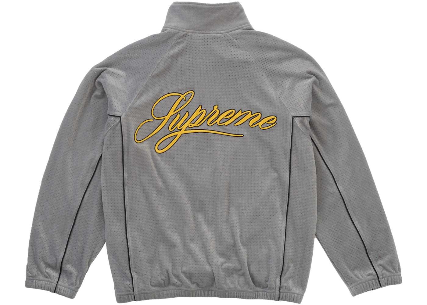 Supreme Velour Mesh Track Jacket Silver - vue secondaire B