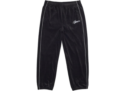 Supreme Velour Mesh Track Pant Black - authentic Supreme product