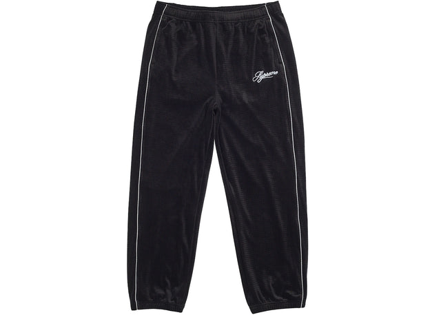 Supreme Velour Mesh Track Pant Black