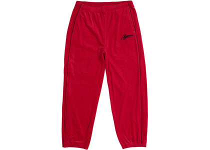 Supreme Velour Mesh Track Pant Red - authentic Supreme product