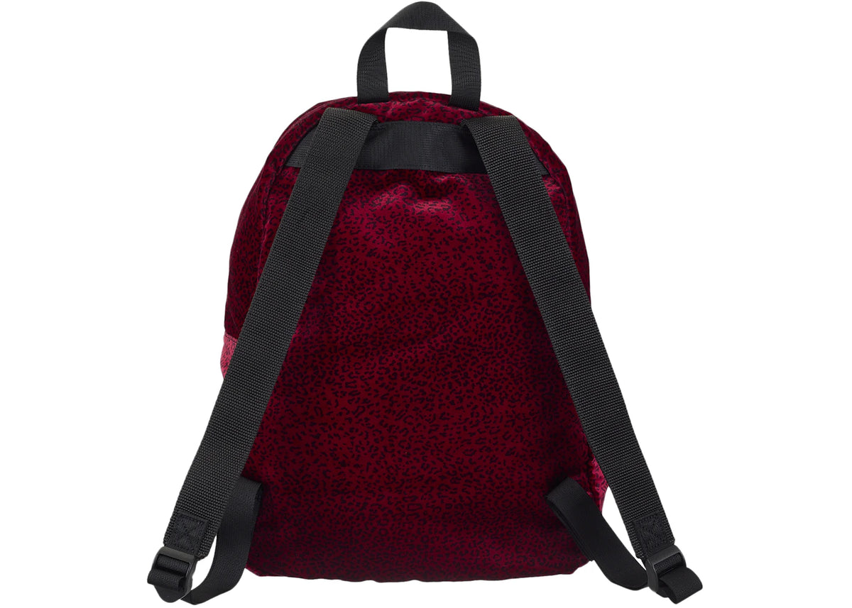 Supreme Velvet Backpack Red Leopard - vue secondaire B
