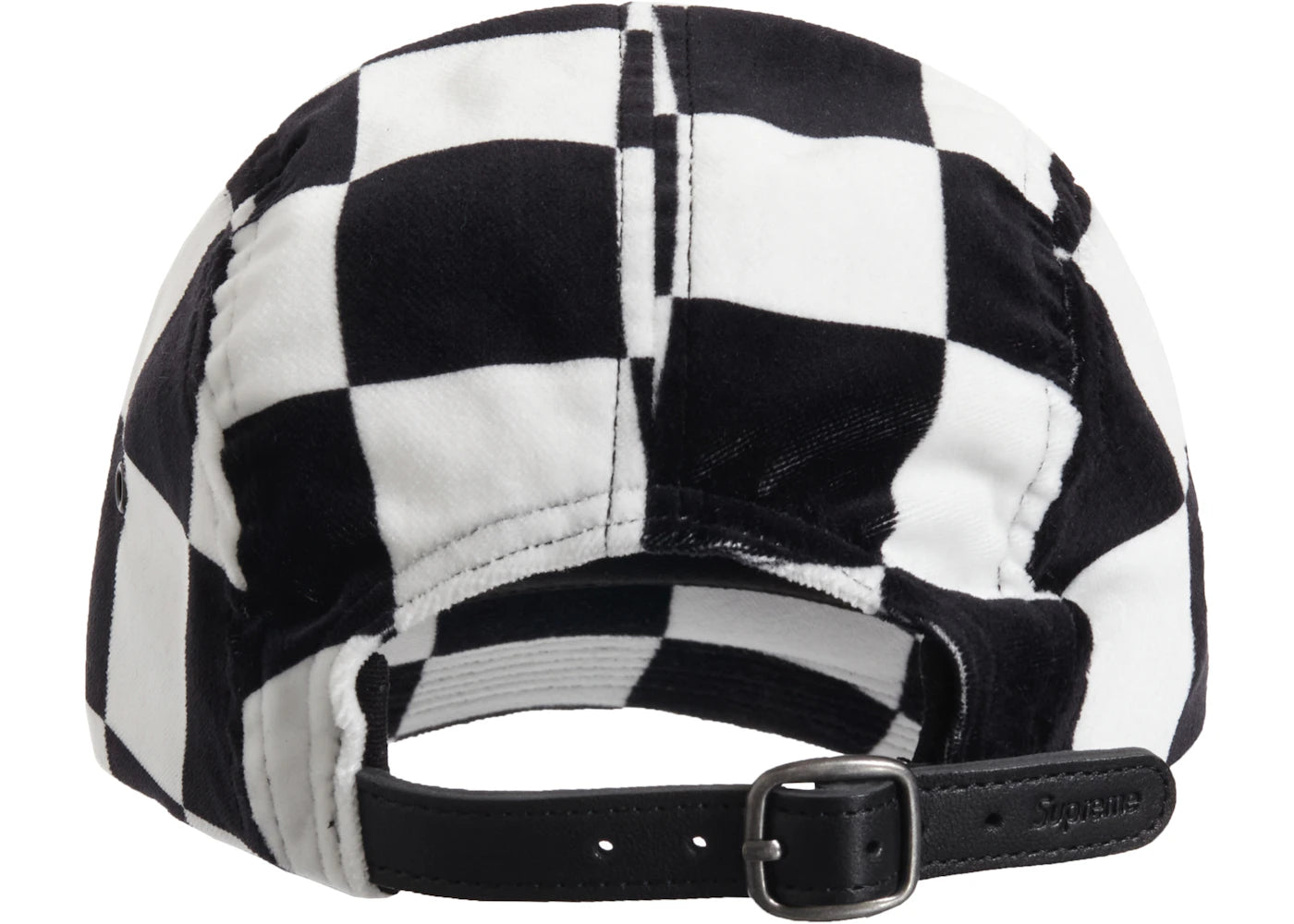 Supreme Velvet Camp Cap (FW20) Checkerboard - vue secondaire B