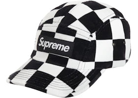 Supreme Velvet Camp Cap (FW20) Checkerboard - vue 360