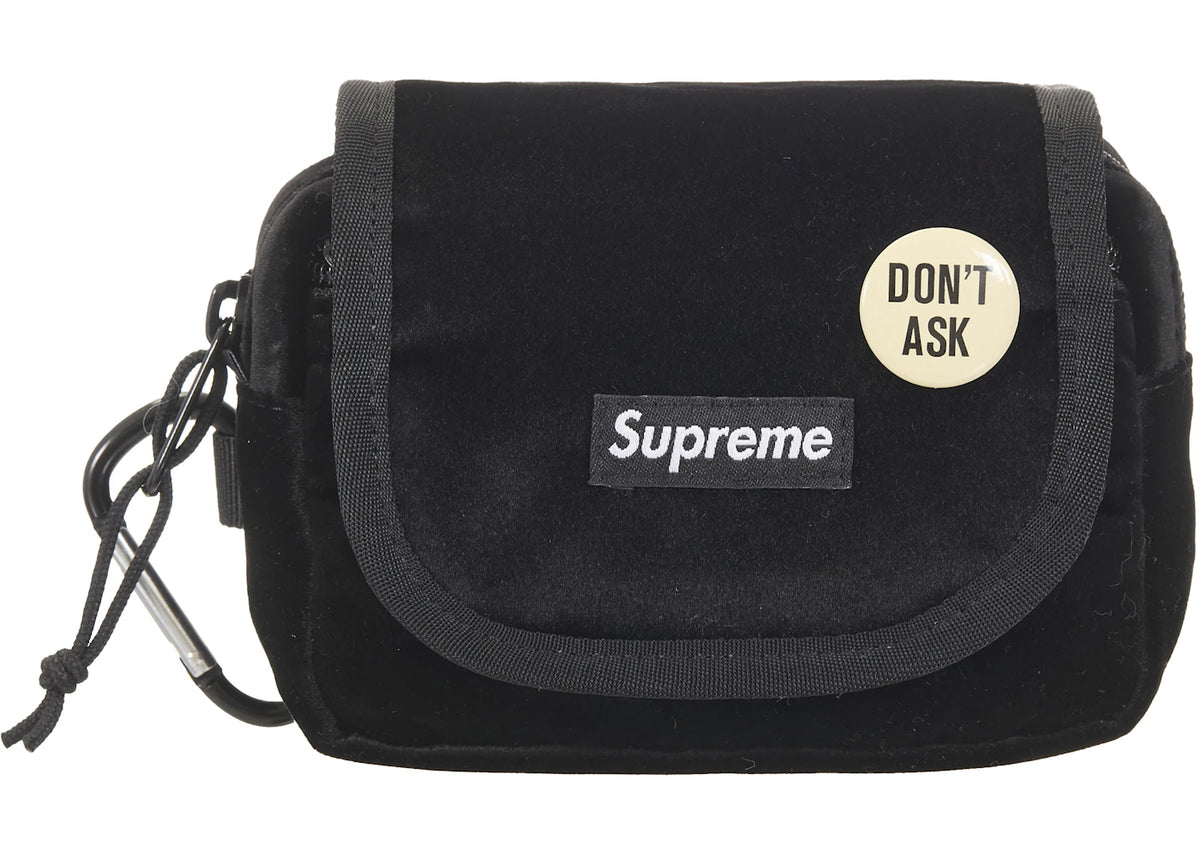Supreme Velvet Mini Pouch Black - vue 360