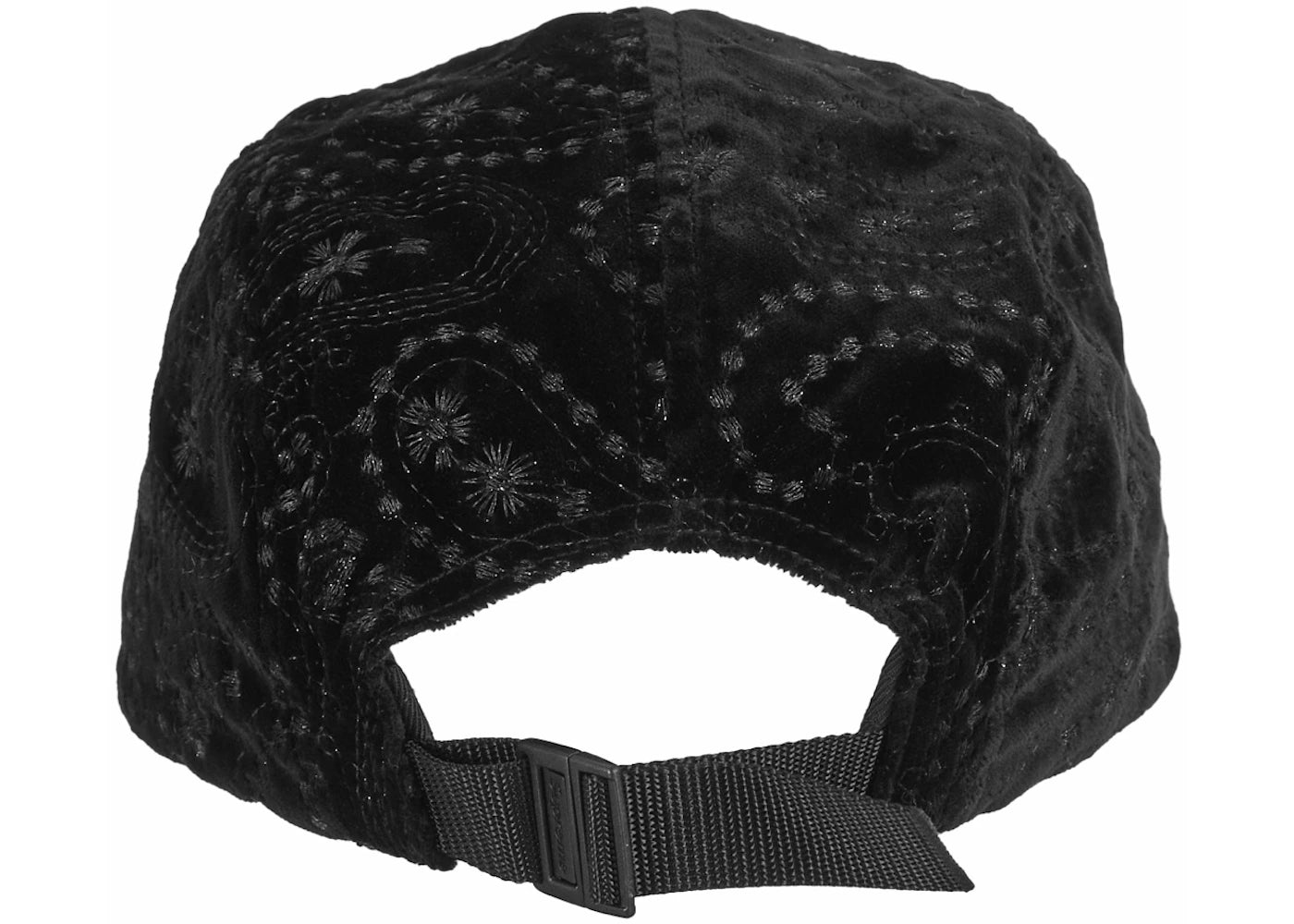 Supreme Velvet Paisley Camp Cap Black - vue secondaire B
