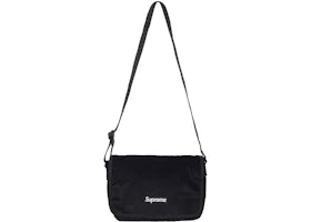 Supreme Velvet Small Messenger Bag Black