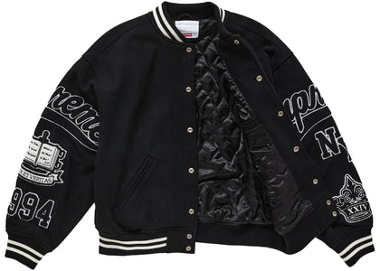 Supreme Veritas Varsity Jacket Black - apparel view 2