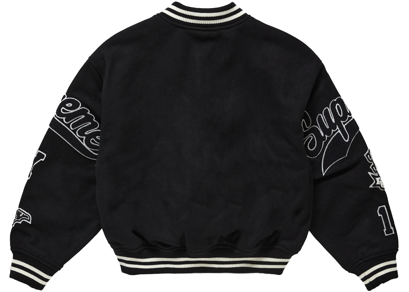 Supreme Veritas Varsity Jacket Black - vue secondaire B